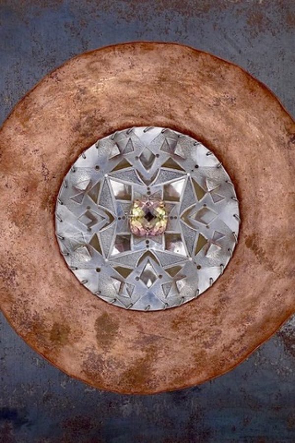 ©Claudia Stuhlhofer-Mayr, Lebensfade, Brosche und Anhänger, Silver, Ametrin, Amethyst
